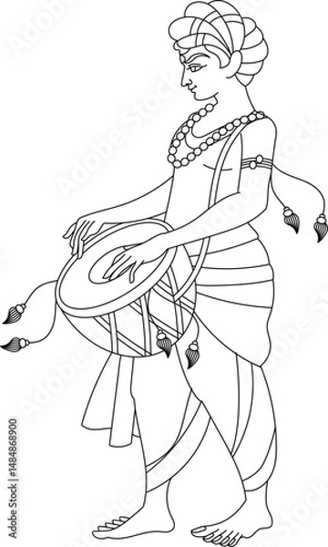 Obraz Indian Wedding Ceremony. wedding procession. 