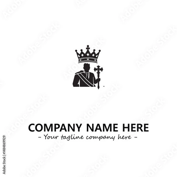Obraz King logo company design vector illustration
