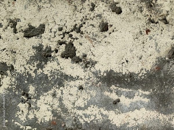 Fototapeta Wall fragment with scratches and cracks.Grunge Weathered Wall Texture with Peeling Paint for Industrial or Artistic Backgrounds.Retro Vintage Worn Wall Wallpaper.Decayed Cracked Rough Abstract Banner.