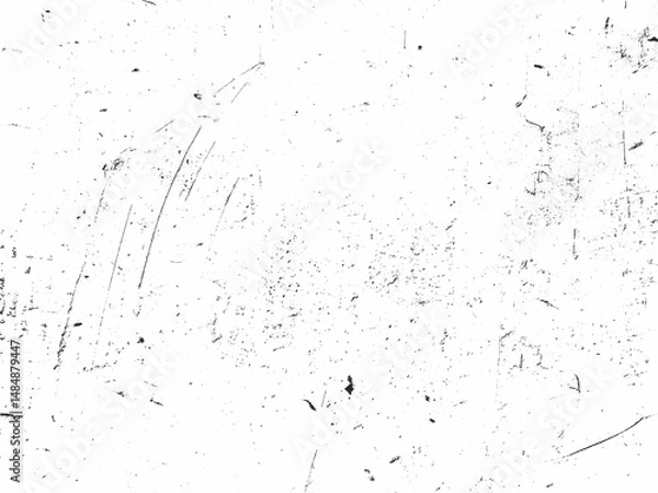 Fototapeta Vintage dirty grunge scan paper texture.Old worn overlay distressed background.Vintage scratched glitch effect for design.Monochrome retro grunge texture illustration.Dust overlay textured.Grain noise