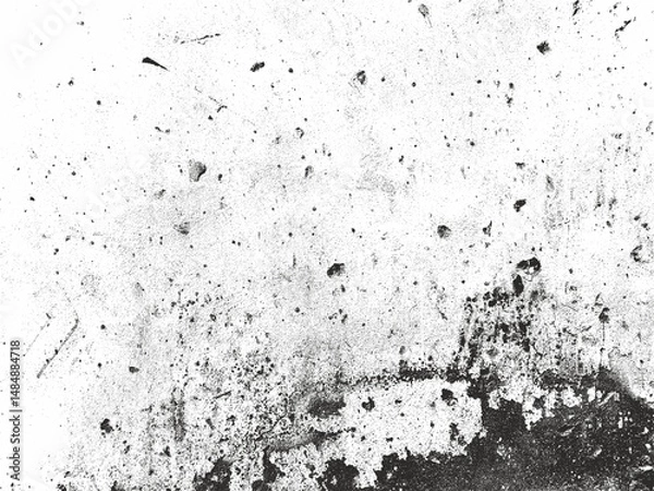 Fototapeta Vintage dirty grunge scan paper texture.Old worn overlay distressed background.Vintage scratched glitch effect for design.Monochrome retro grunge texture illustration.Dust overlay textured.Grain noise