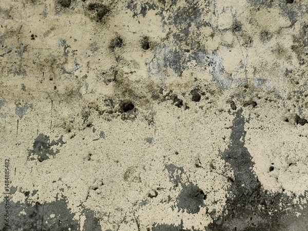 Obraz Wall fragment with scratches and cracks.Grunge Weathered Wall Texture with Peeling Paint for Industrial or Artistic Backgrounds.Retro Vintage Worn Wall Wallpaper.Decayed Cracked Rough Abstract Banner.