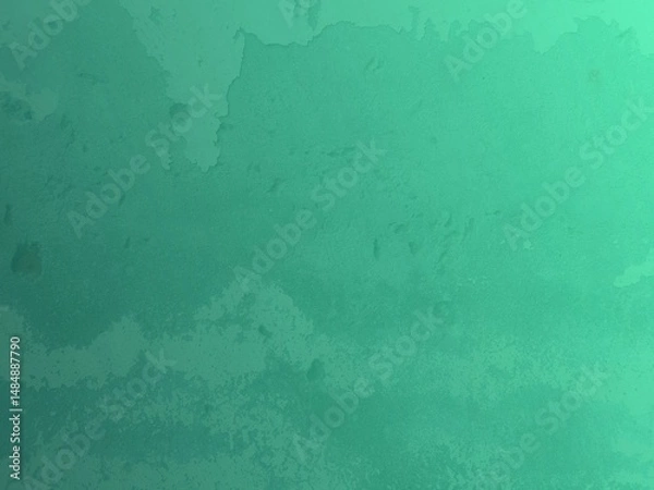 Fototapeta Beautiful Abstract Grunge Decorative Dark Stucco Wall Teal Green Background. Art Rough Stylized Texture Banner With Space For Text.Weathered concrete wall of beige color covered with scratched.