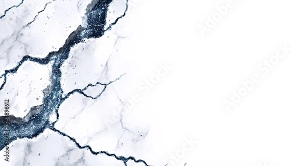 Fototapeta Abstract Marble Background with Cracked Patterns and Unique Blue Veins for Elegant Designs