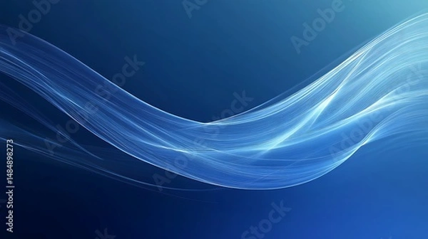 Fototapeta Abstract blue wave design (26)