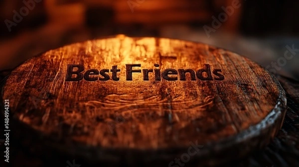 Fototapeta Water Bubble Sphere on a Calm Surface