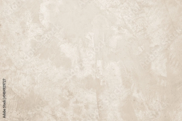 Obraz Colour old concrete wall texture background. Close up retro plain cream color cement wall background texture. Design paper vintage parchment element.