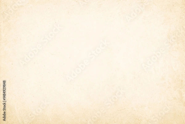 Fototapeta Colour old concrete wall texture background. Close up retro plain cream color cement wall background texture. Design paper vintage parchment element.