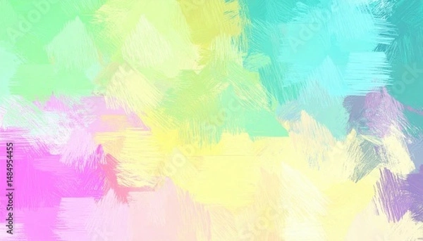 Obraz Colorful abstract painting in a studio setting vibrant art display creative environment artistic perspective