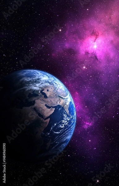 Obraz earth and sun