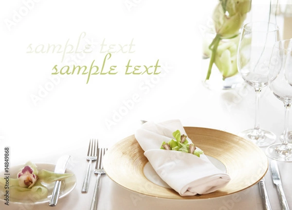 Fototapeta table setting background