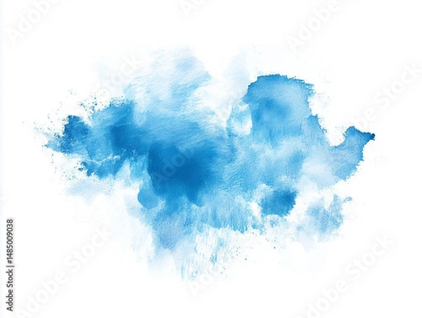 Fototapeta 青い水彩背景