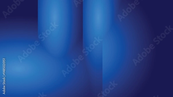 Fototapeta Abstract glow light and shade on gradient dark blue creative background. Vector illustration.