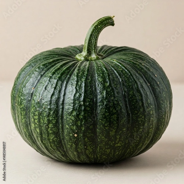 Obraz green kabocha pumpkin isolated on white background