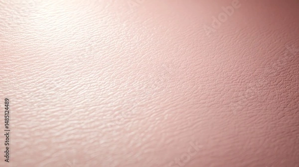 Obraz Ultra-photorealistic flat pink leather texture on a table, shot from above with soft shadowed lighting and a pink spotlight. 8K, seamless, and highly detailed for premium designs.