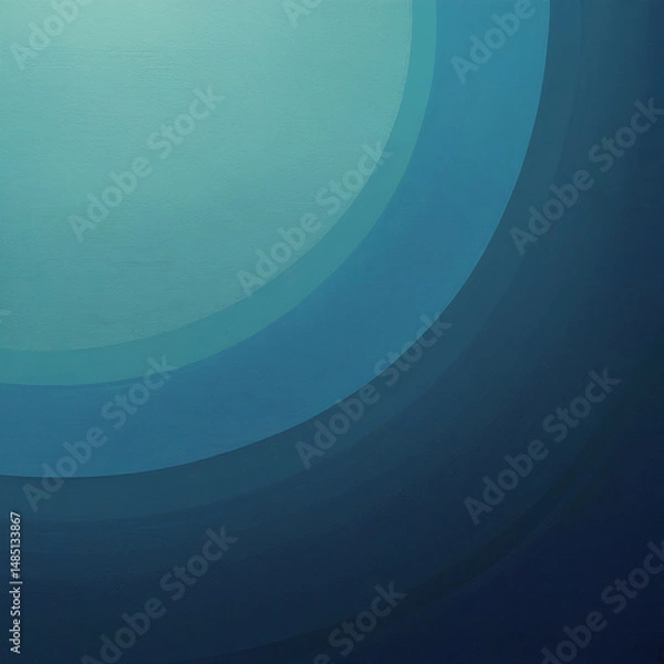 Fototapeta Minimalist Navy to Turquoise Gradient Background – Abstract Digital Art with Subtle Texture & Depth