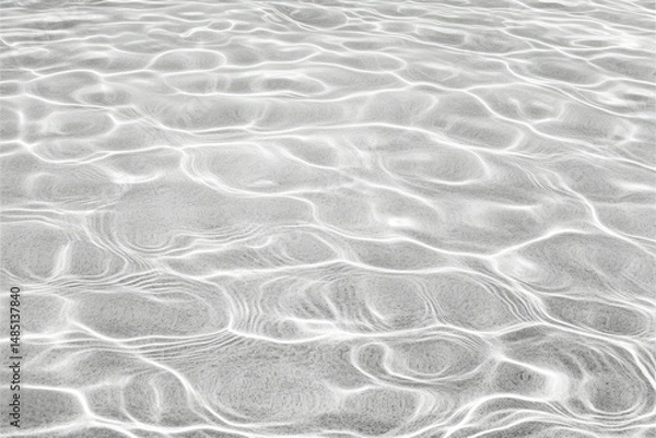 Fototapeta Abstract white sand background with copy space. Spa banner. Paradise island travel concept