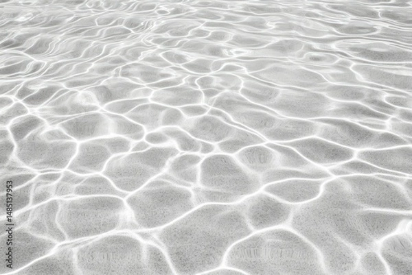 Fototapeta Abstract white sand background with copy space. Spa banner. Paradise island travel concept