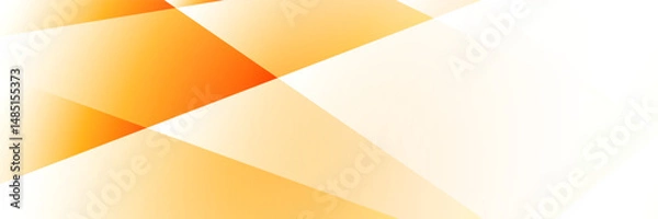 Fototapeta Abstract  white and orange color, modern design stripes background with geometric shape. Vector illustration.