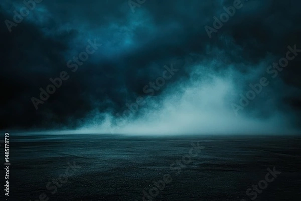 Obraz Dark, smoky scene; mysterious, moody atmosphere