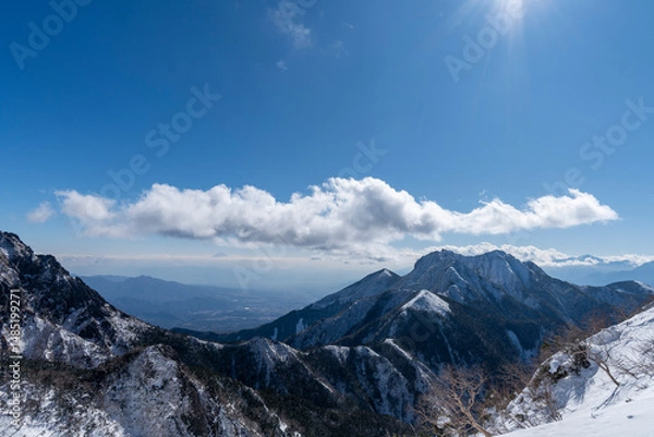 Fototapeta 厳冬期の赤岳