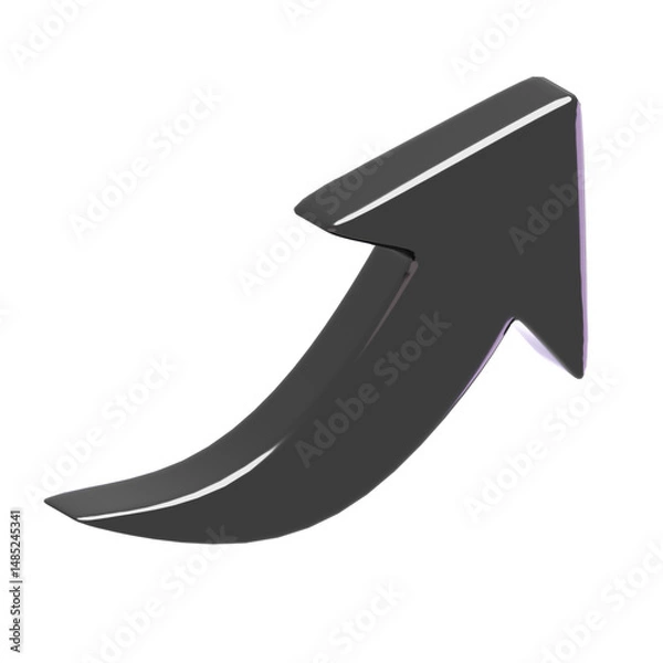 Obraz Chrome Shape abstract 3D Illustrations