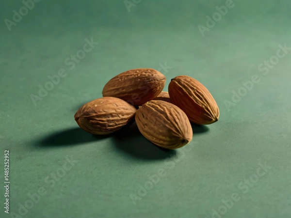 Fototapeta A simple yet elegant display of almonds.