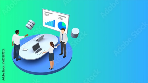 Fototapeta DXのビジネスイメージイラスト