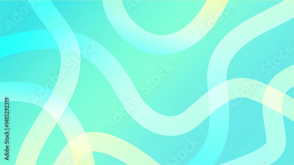 Fototapeta グラデーションと曲線を組み合わせた背景素材