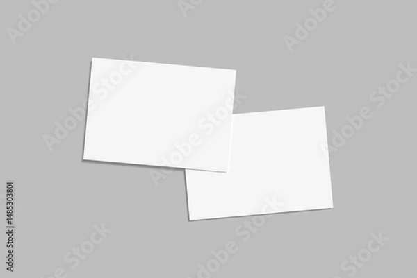 Fototapeta A5 Landscape Flyer Blank Mockup
