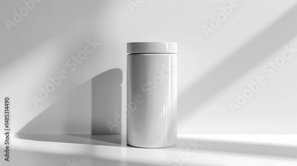 Obraz bottle of perfume on white background