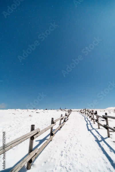 Obraz 美ヶ原 冬の夜空