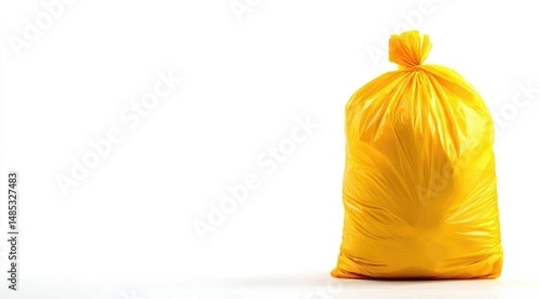 Obraz Bright yellow garbage bag