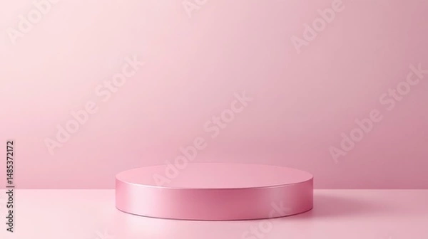 Fototapeta Pink Geometric Abstract Display Platform