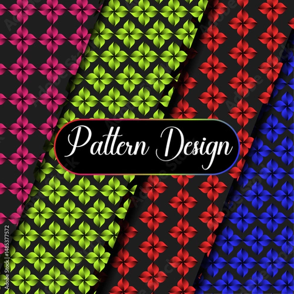 Obraz seamless pattern with geometric shapes