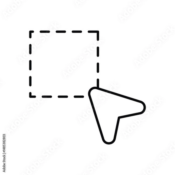 Fototapeta Direct Selection Tool Vector icon