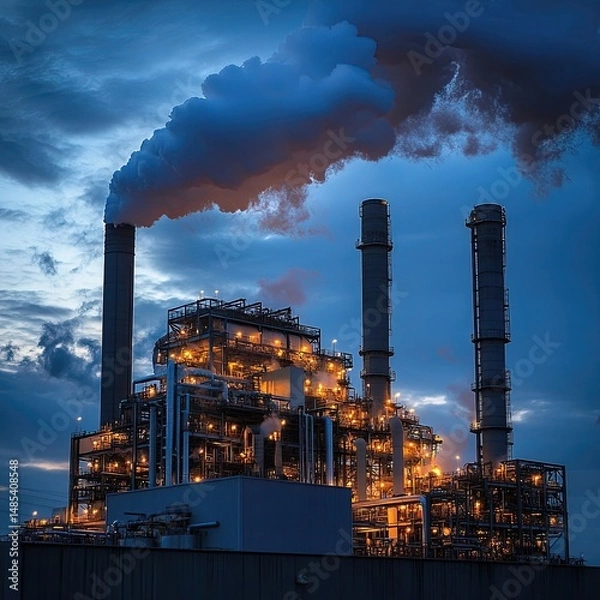 Fototapeta Industrial Carbon Capture Technologies Supporting Emission Reduction with Chemical Absorption, Direct Air Capture, and Energy-Efficient Post-Combustion Systems