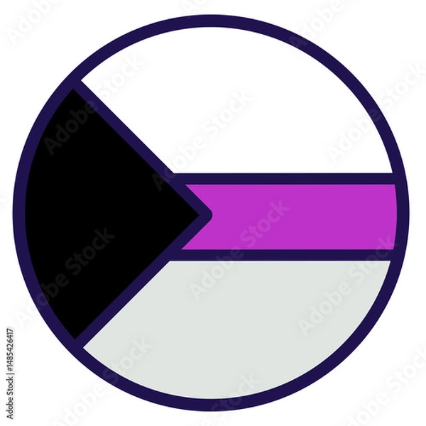Obraz Circle lgbtq flag inclusive simple lines element set