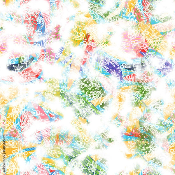 Fototapeta watercolor Shibori pattern, tie dye allover, textile, Shibori allover, tie dye pattern, watercolour pattern,design Abstract Print, Shibori print, Ajrakh Pattern and block print, batik pattern