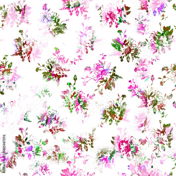 Fototapeta watercolor Shibori pattern, tie dye allover, textile, Shibori allover, tie dye pattern, watercolour pattern,design Abstract Print, Shibori print, Ajrakh Pattern and block print, batik pattern