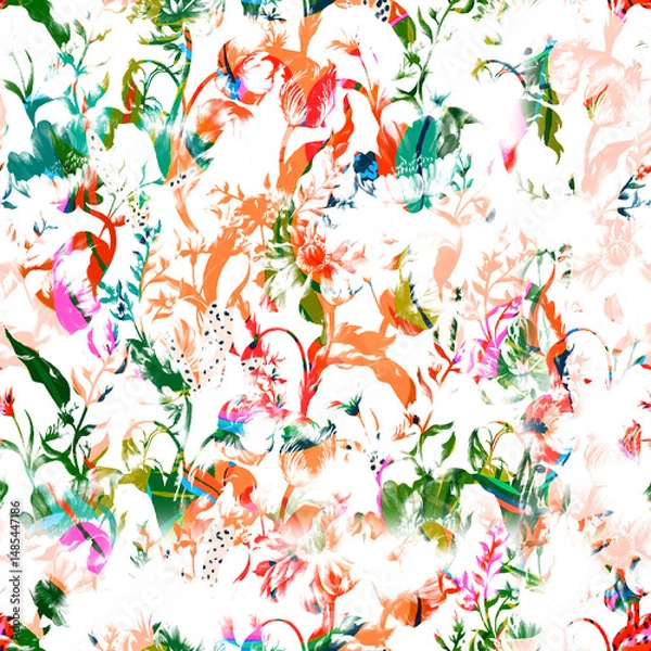 Fototapeta watercolor Shibori pattern, tie dye allover, textile, Shibori allover, tie dye pattern, watercolour pattern,design Abstract Print, Shibori print, Ajrakh Pattern and block print, batik pattern