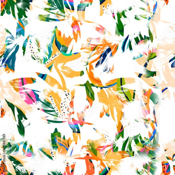 Fototapeta watercolor Shibori pattern, tie dye allover, textile, Shibori allover, tie dye pattern, watercolour pattern,design Abstract Print, Shibori print, Ajrakh Pattern and block print, batik pattern