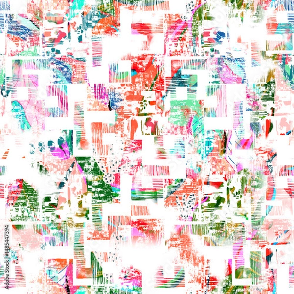 Fototapeta watercolor Shibori pattern, tie dye allover, textile, Shibori allover, tie dye pattern, watercolour pattern,design Abstract Print, Shibori print, Ajrakh Pattern and block print, batik pattern