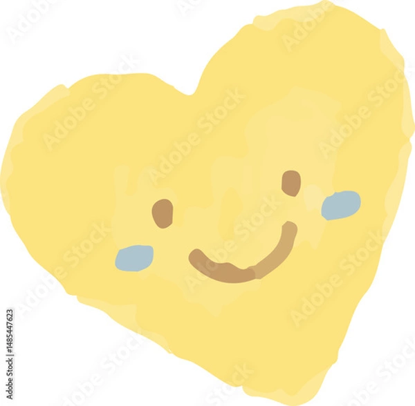 Fototapeta Smiling heart icon vector