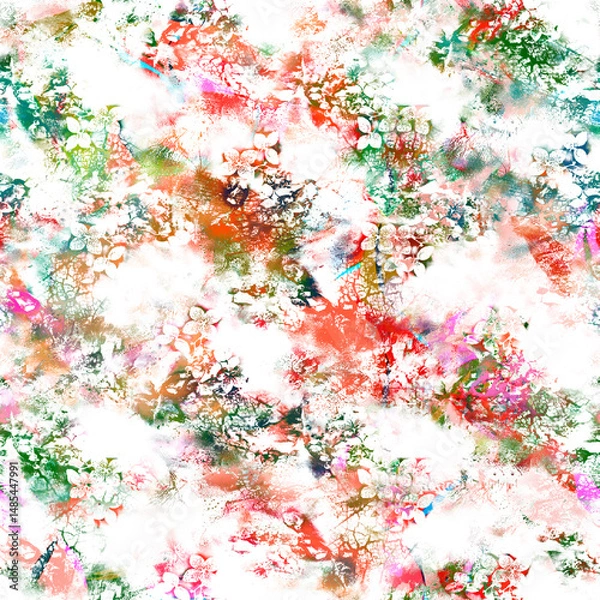 Fototapeta watercolor Shibori pattern, tie dye allover, textile, Shibori allover, tie dye pattern, watercolour pattern,design Abstract Print, Shibori print, Ajrakh Pattern and block print, batik pattern