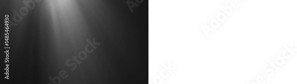 Fototapeta PNG White sunray light effect with soft blur shine. Transparent overlay with motion png subtle distortion. Ideal for bright, clean, or atmospheric design and cut-out visuals.