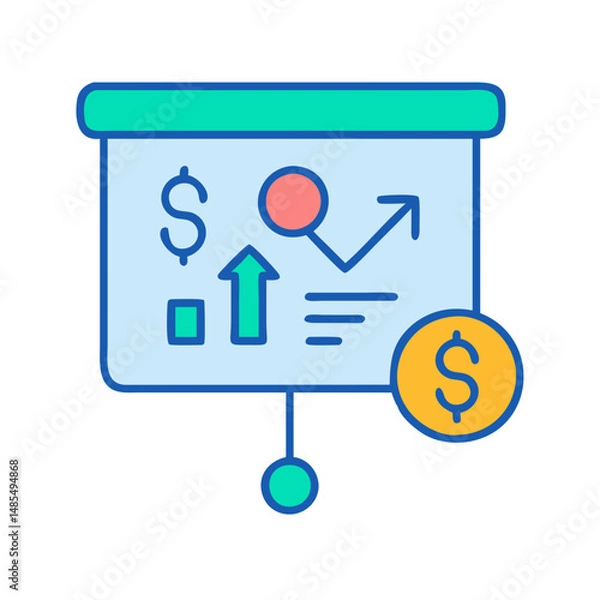 Obraz  Modern Sales Strategy Icon for Execution