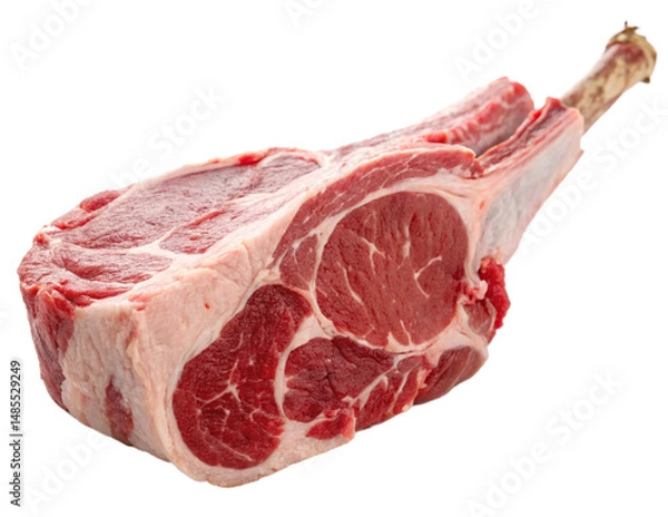 Fototapeta raw beef steak isolated PNG or JPEG Background