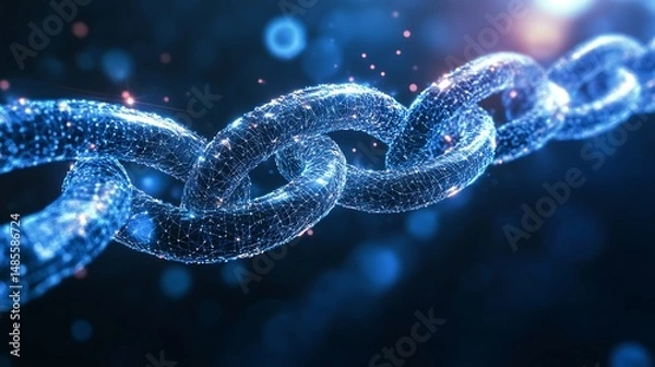 Fototapeta A secure blockchain network for trusted transactions worldwide

