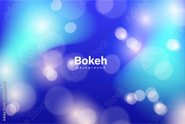 Obraz Blue bokeh background